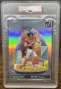 2024 Donruss Downtown Oversized Bo Nix RC #19 PSA 9 Broncos - Picture 1 of 3