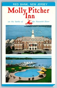 Vintage Postcard- Molly Pitcher Inn Red Bank New Jersey NJ Aerial and Pool View - Picture 1 of 2