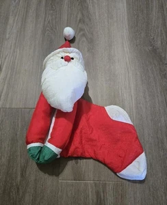 Medias de Papá Noel hinchadas 3D de nailon vintage de 15" - Imagen 1 de 7