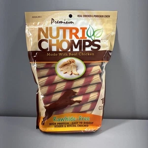 NutriChomps Dog Chews, 6-inch Twists, Easy to Digest, Long Lasting, Rawhide-F... - Picture 1 of 4