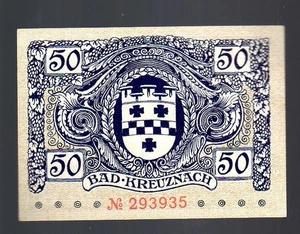 Germany Notgeld - Kreuznach, Bad - 50 pf - 1917 - Picture 1 of 2