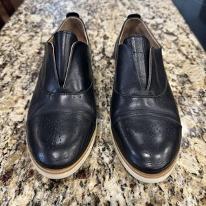 Pikolinos Black Santorini Leather Slip On Loafers Flats Women's Shoes Sz 38 - Picture 1 of 11