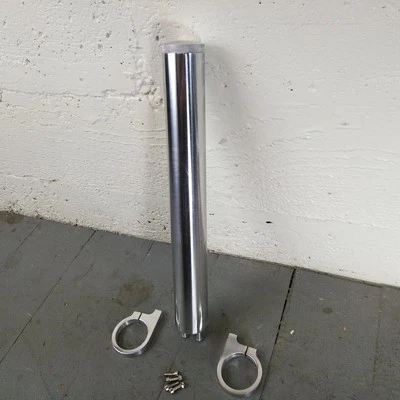 Ford 1935-48 15" Aluminio Pulido Radiador Desbordamiento Puke Tanque Pickup Plano 226 Foto 1 de 4