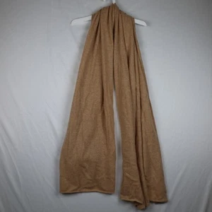 J Crew Bufanda Mujer Camel Marrón Cachemira Buena Cachemira Estándar Suave Envoltura Chal - Imagen 1 de 7