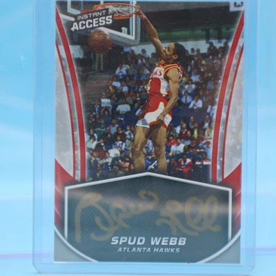 SPUD WEBB 2018-19 Panini Instant Instant Access Auto #19/25 ATLANTA HAWKS - Image 1 of 2