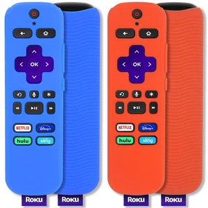 2er Pack Glow in the Dark Fernbedienung Abdeckung kompatibel mit Roku Sprachfernbedienung - Bild 1 von 1