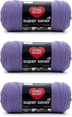Red Heart Super Saver - 3 Pack Yarn - Acrylic - Knitting/Crochet - Image 1 of 4