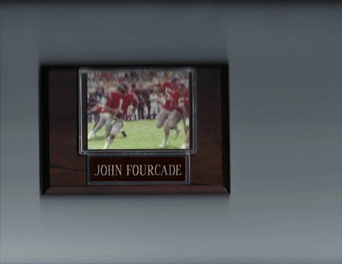 JOHN FOURCADE PLAQUE OLE MISS REBELS FOOTBALL NCAA ACTION Cover
