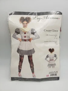 Creepy Clown Costume Adult Halloween Fancy Dress 86729 Leg Avenue M/L - Picture 1 of 3