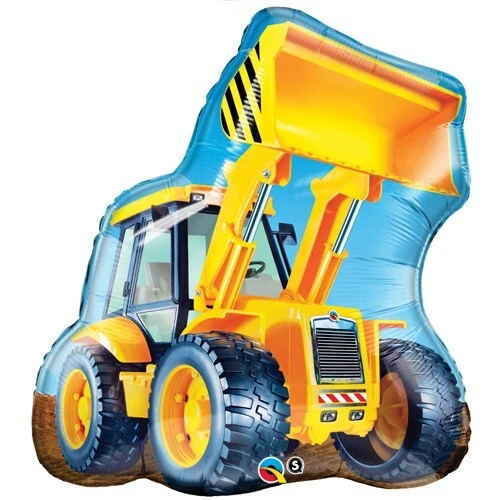Construction Digger Shaped 32 Inch Foil Balloon  Birthday Party Event - Image 1 of 1