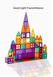 Magnetic Building Blocks Tiles for kids - Magnet Tiles Set 48pcs - Picture 1 of 9