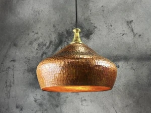Copper Dome Hanging Light, Patina Copper Pendant Light Pendant Light For Kitchen - Picture 1 of 6