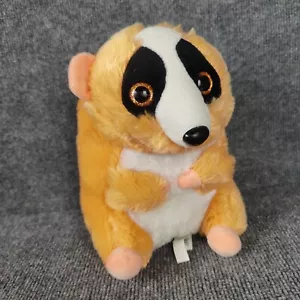 Raccoon Plush Nanco Belly Buddies Critter Chubby Stuffed Animal 9" Glitter Eyes - Picture 1 of 12
