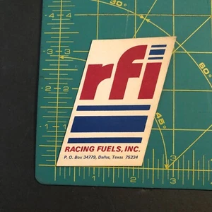 Vintage rfi racing fuels sticker decal hotrod rat rod READ car truck drag race - Picture 1 of 2