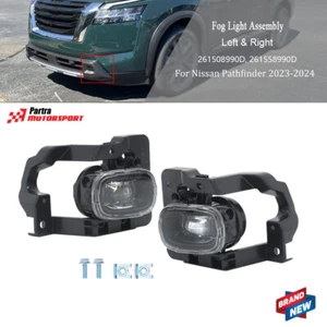 For Nissan Pathfinder 2023-2024 New Left&Right Fog Lights LED Front Lamps Clear - Bild 1 von 14