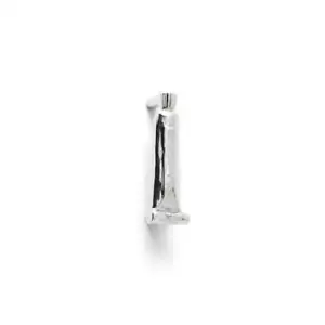 Michael Aram Silver-Tone Toothpaste Tube Drawer Cabinet Pull 3" Spacing 1 pcs - Picture 1 of 3