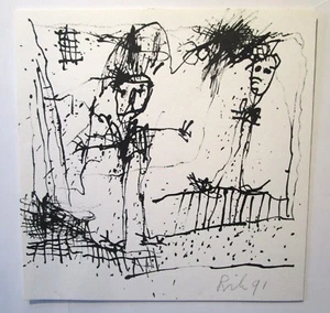 SIGNED Art w/book RIK VAN IERSEL, by Gallerie Willy Schoots - 1992 Dutch Painter - Picture 1 of 9