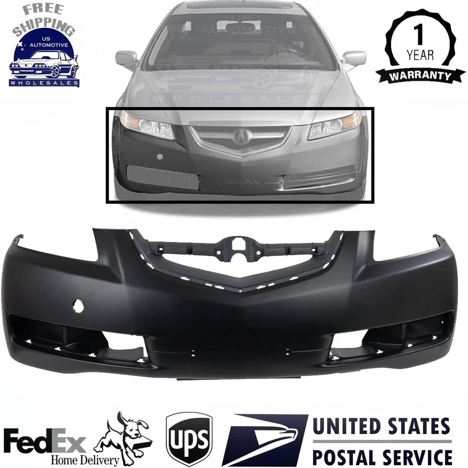New Front Bumper Cover Primed For 2004-2006 Acura TL AC1000149 04711SEPA90ZZ Foto 1 de 4