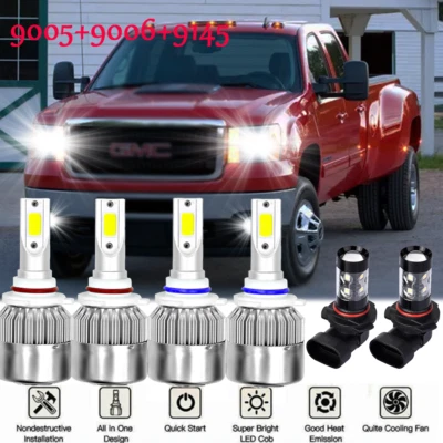 Faros antiniebla LED S+ para GMC Sierra 1500 3500 - 2003 2004 2005 2006 Foto 1 de 4