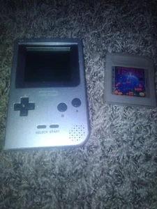 Nintendo GameBoy Pocket Handheld Console Silver MGB-001 with Tetris game - Picture 1 of 5