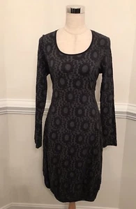 Backstage Womens Knit Dress Long Sleeve Sz Medium Gray Tunic Dress - Picture 1 of 9