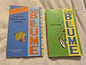 Superfudge & Tales of a 4th grade nothing, 2 book lot by Judy Blume - Picture 1 of 2