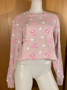 Rosa Cheer Bär Regenbogenpflege Bären kurz Pullover Schweißshirt Top Medium - Bild 1 von 2