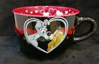 Disney Lady And The Tramp Black Red Over Sized 29oz Soup Coffee Mug Love ❤️