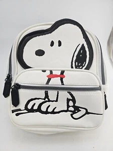 Snoopy Peanuts Backpack Mini Black And White New With Tags - Picture 1 of 11