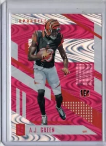 2017 Panini Unparalleled A.J. GREEN Pink Swirlorama Card #38 Cincinnati Bengals - Picture 1 of 2