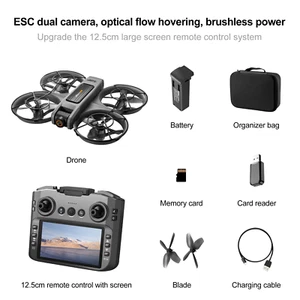 S156 Drone 8K Profesional HD Dual Camera with Screen Rc Brushless Motor Obstacle - Picture 1 of 13