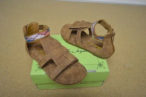 New in Box Sarah Jayne Naviee Brown Girl's Toddler Sandals - Picture 1 of 4