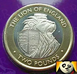 2021 British Indian £2 Two Pound The Queen's Beasts The Lion of England Unc Coin - Picture 1 of 4