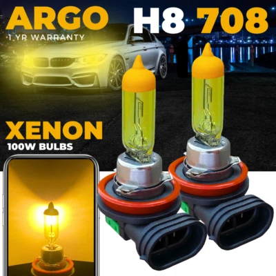 Fits Skoda Octavia MK2 100w Xenon Yellow Gold 2003-13 Hid Front Fog Light Bulbs - Image 1 of 4