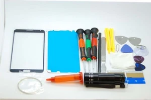 Samsung Galaxy Note 3 negro pantalla cristal, cristal frontal, juego de reparación - Imagen 1 de 1