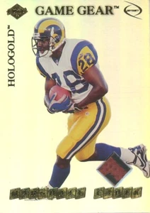 1999 Collector's Edge Odyssey Game Gear Footballs Hologold Marshall Faulk  - Picture 1 of 2