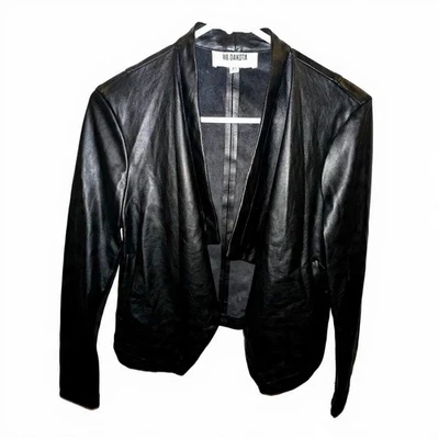 Chaqueta BB Dakota Para Mujer Talla XS Negra Moto Imitación Cuero Asimétrico Cortina Frontal Foto 1 de 4