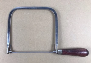 Sierra de afrontamiento vintage CRAFTSMAN con garganta profunda, mango de madera y hoja nueva - Imagen 1 de 5