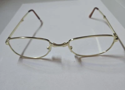 Vintage Folding Glasses +125 Gold Plated with Zipping Case - Image 1 of 4