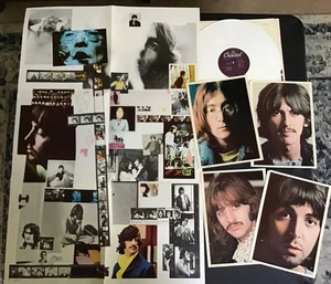Beatles White Album White Vinyl mit Plakaten Purple Label 1978 selten - Bild 1 von 14