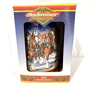 VTG 1999 Budweiser Holiday Stein 20th Anniversary “A Century Of Tradition” NIB - Picture 1 of 8