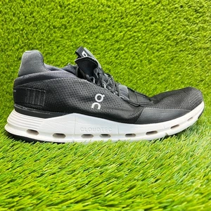 On Cloudnova Hombres Talla 10 Negro Blanco Atlético Correr Caminar Zapatos Tenis - Imagen 1 de 11