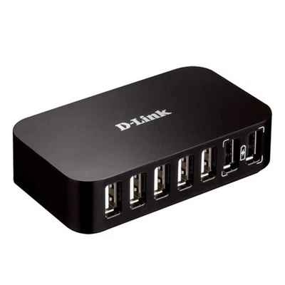 USB Hub D-Link DUB-H7/E USB 2.0 Black - Image 1 of 3