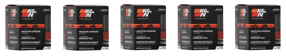Масляные фильтры двигателя K&N Filter KN-170 упаковка 5 шт. - Изображение 1 из 1