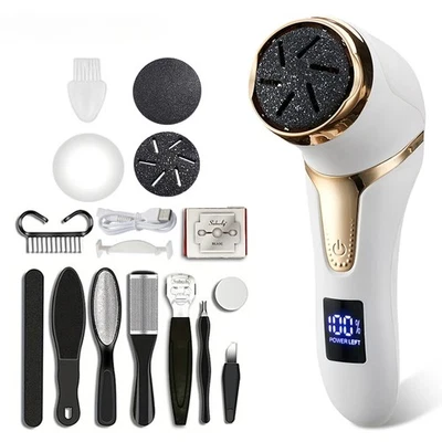 Electric Foot Grinder with Chip Vacuum Cleaner, Foot File with LED,Foot Care Kit - Image 1 of 4