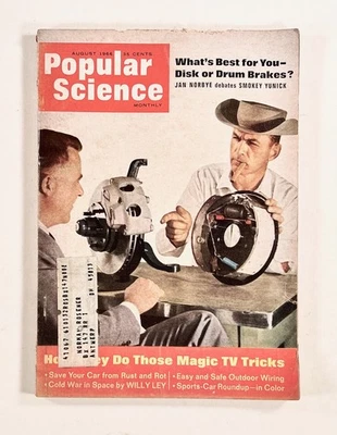 1966 Aug POPULAR SCIENCE Cold War in Space FOREIGN SPORTS CARS television SFX &c - Image 1 of 4