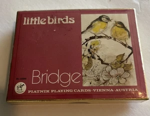 2 Mazzi Platnik CARTE DA GIOCO - FORMATO PONTE - Little Birds Vienna Austria mai aperti - Foto 1 di 2
