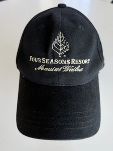 Rare Four Seasons Maui Wailea Resort Hat Black By Imperial Adjustable Strap - Picture 1 of 8