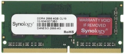 Synology - DDR4-4 GB - SO-DIMM 260-pin - 2666 MHz / PC4-21300 - 1.2 V - unbuffer - Image 1 of 3
