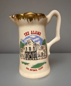 Jarra jarra de cerámica miniatura recuerdo Texas “The Alamo” - Hecha en EE. UU. - Imagen 1 de 6